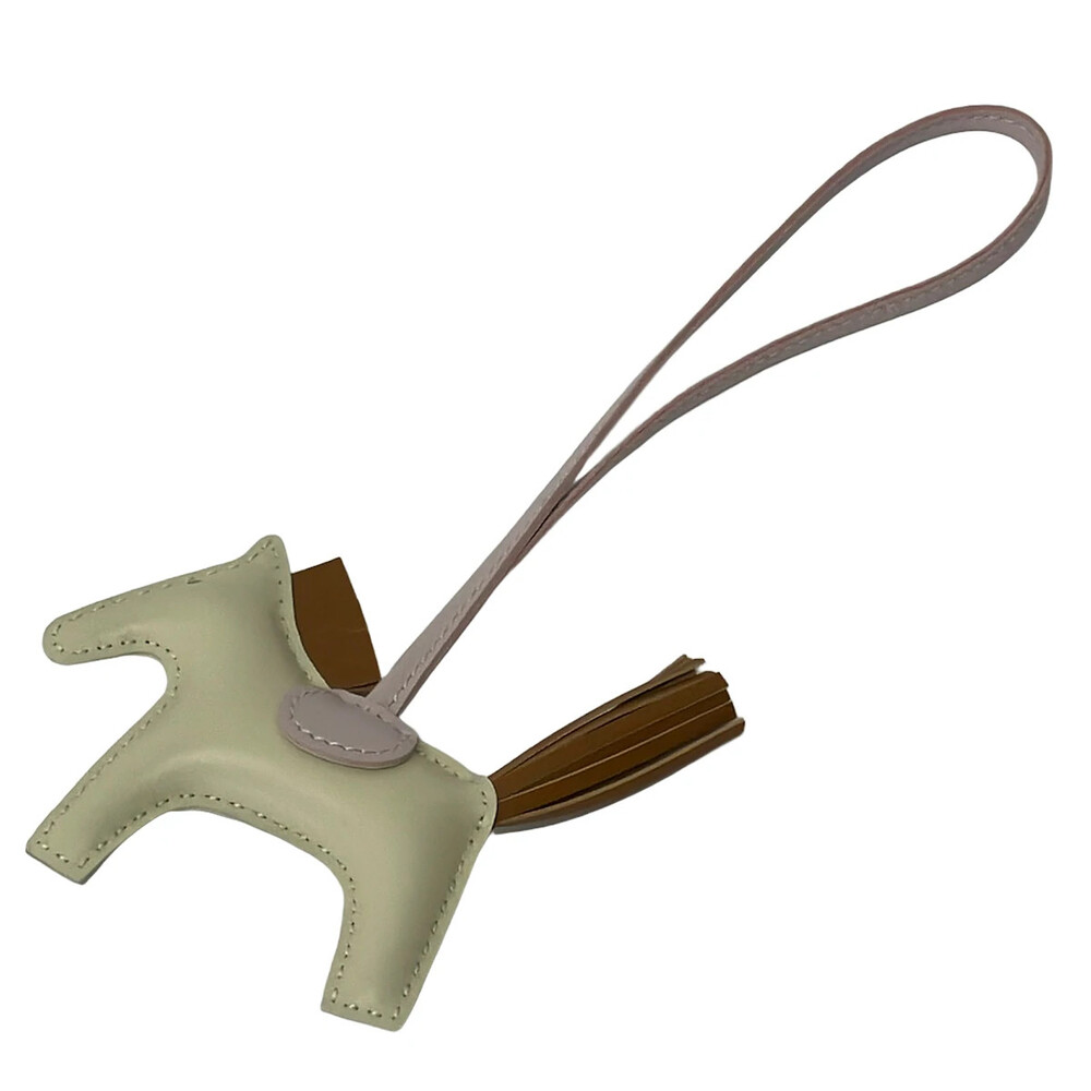 Hermes Rodeo Charm Pm Craie Gold Mauve #372098H70B